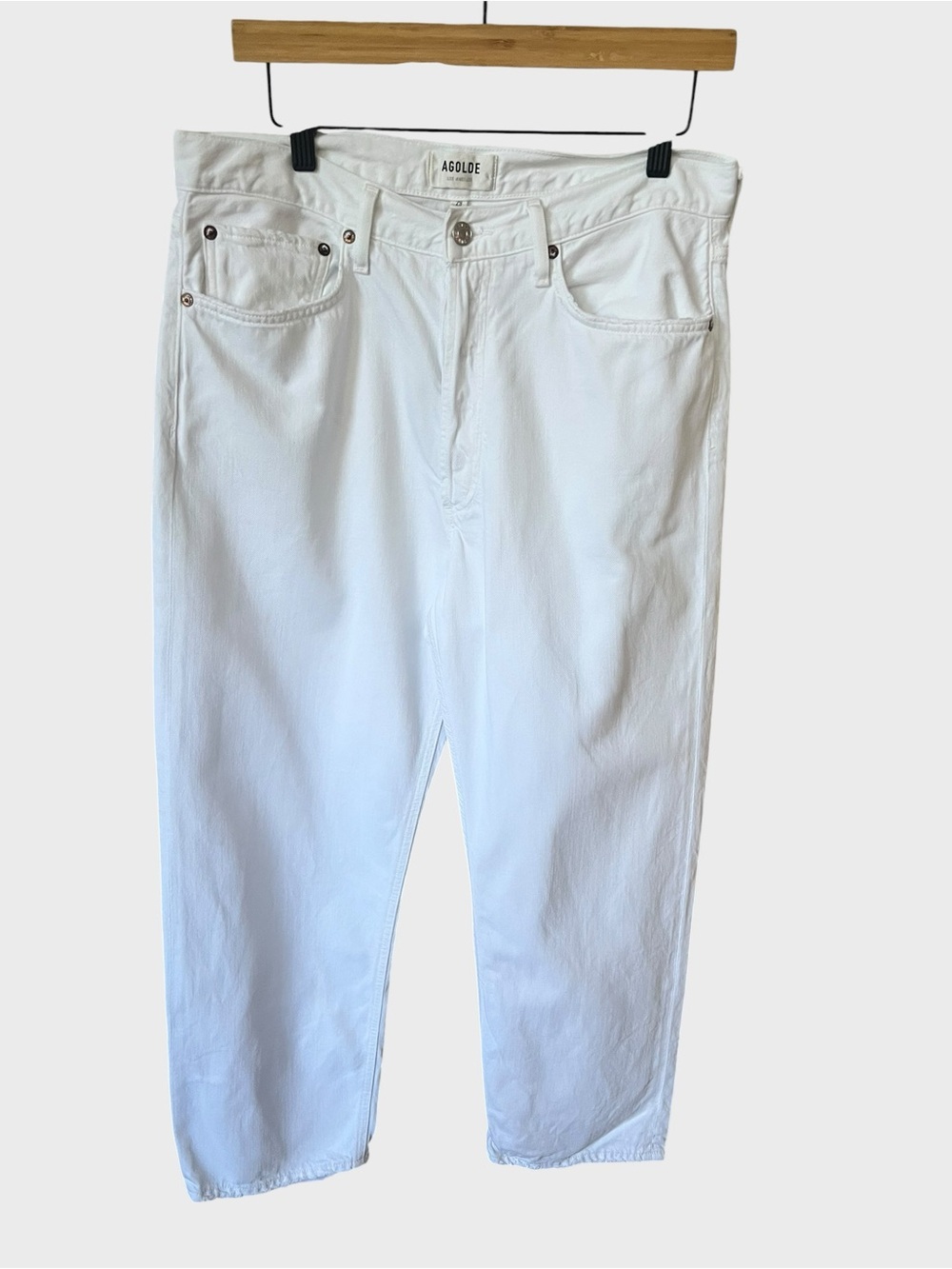 AGOLDE willow White womens Relaxed Fit Jeans